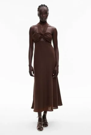 Sale | Dresses^Witchery Cut Out Tie Maxi Dress ChocolateBrown