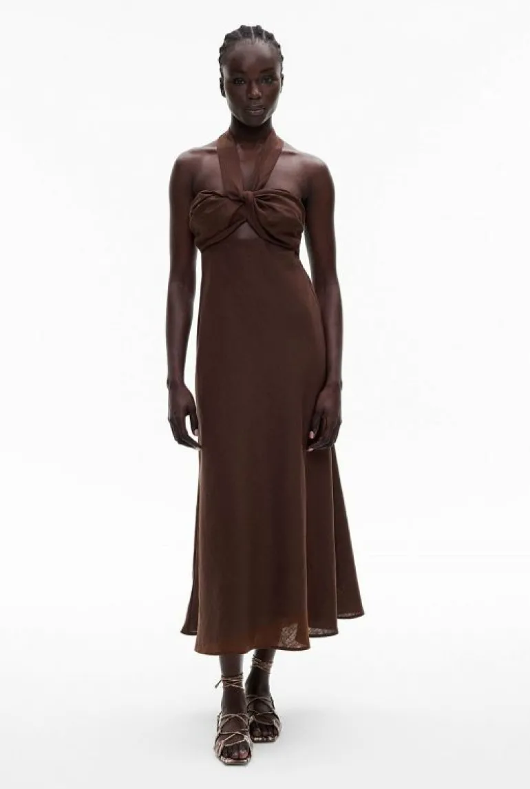 Sale | Dresses^Witchery Cut Out Tie Maxi Dress ChocolateBrown
