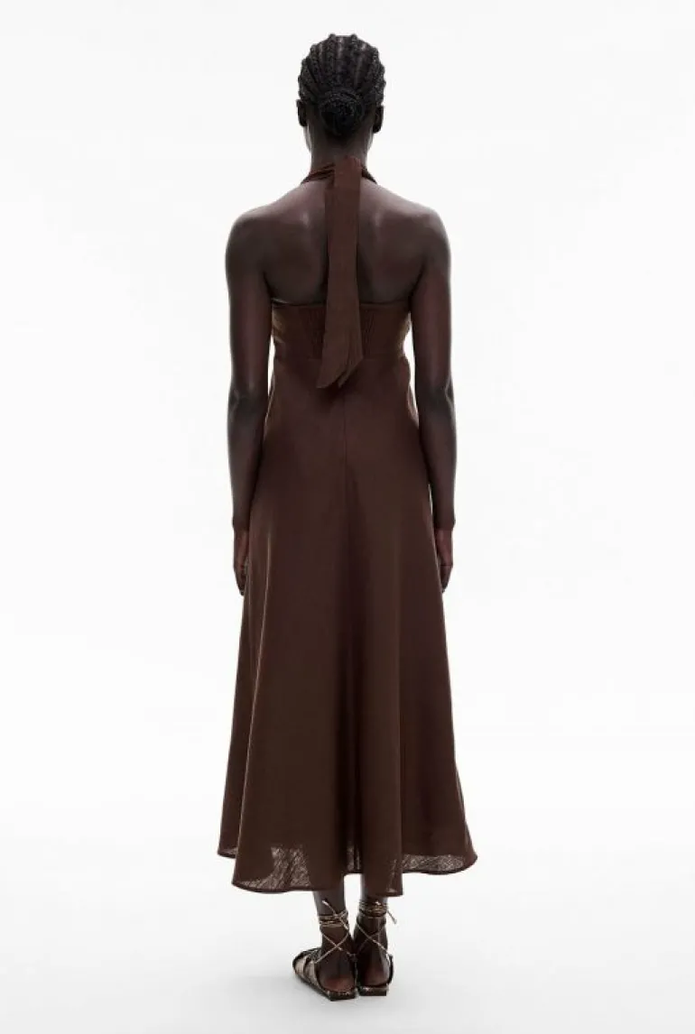 Sale | Dresses^Witchery Cut Out Tie Maxi Dress ChocolateBrown