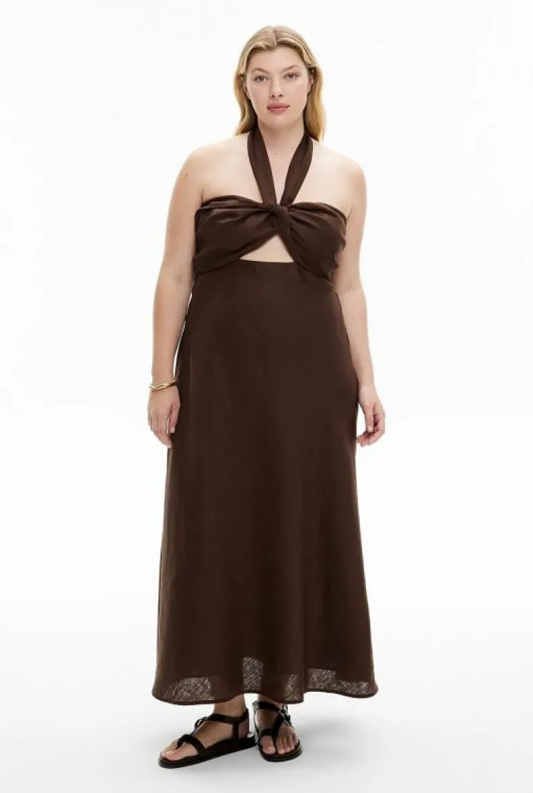 Sale | Dresses^Witchery Cut Out Tie Maxi Dress ChocolateBrown