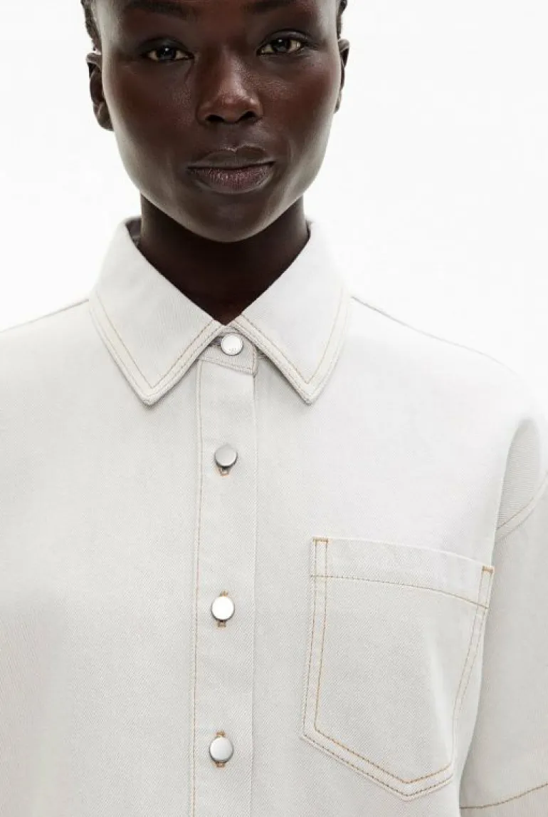 Shirts^Witchery Denim Crop Shirt LightWash