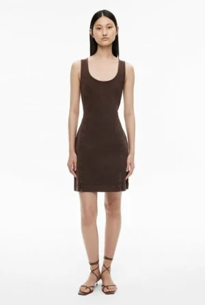 Sale | Dresses^Witchery Denim Mini Dress ChocolateBrown