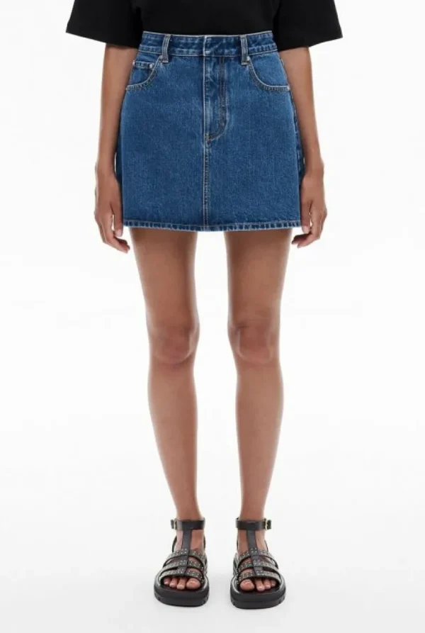 Skirts^Witchery Denim Mini Skirt Indigo
