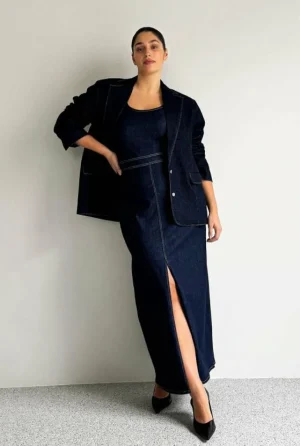 Sale | Skirts^Witchery Denim Split Front Skirt DarkIndigo