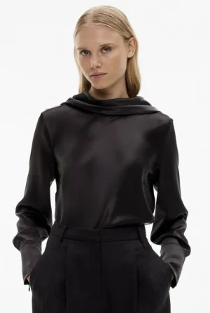 Sale | Shirts^Witchery Drape Neck Long Sleeve Blouse Black