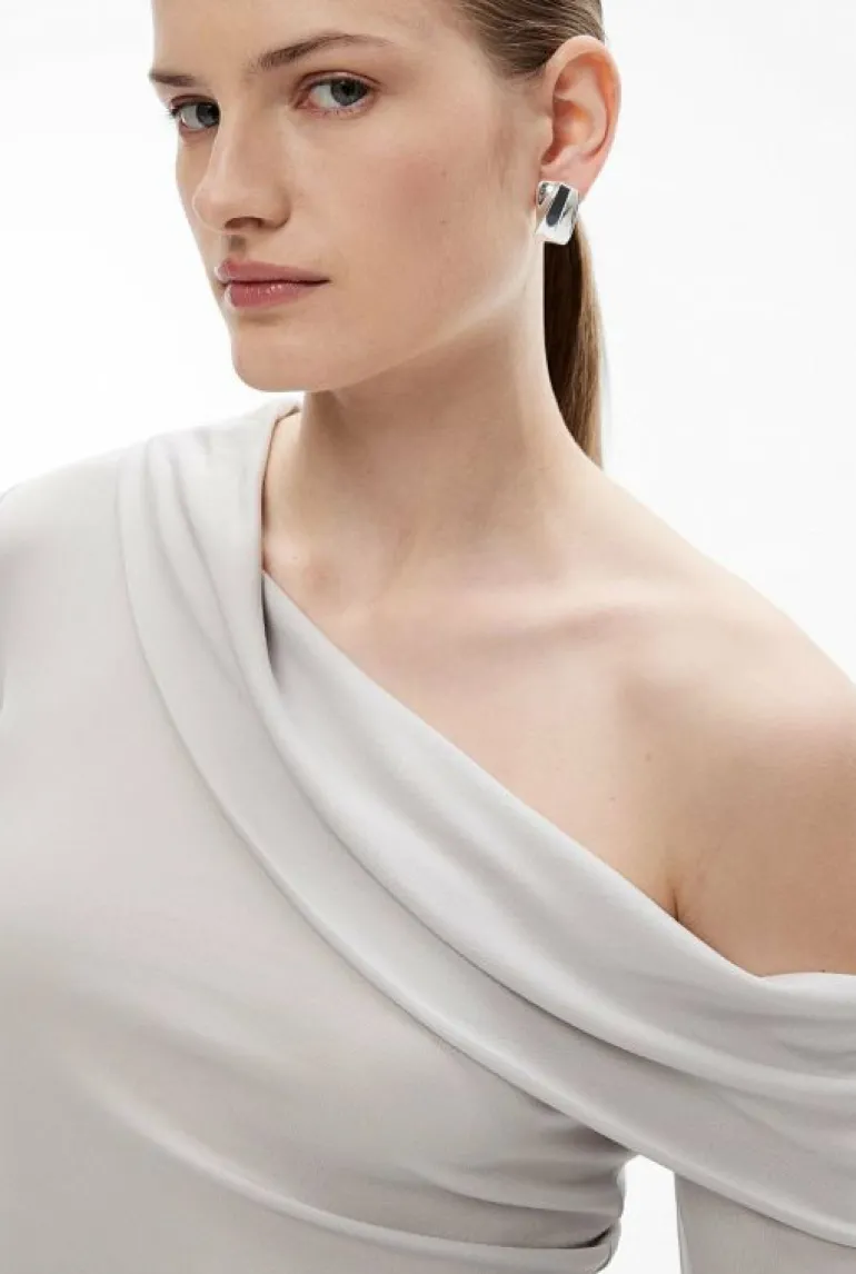 Sale | Tops & T Shirts^Witchery Draped Asymmetric Top PaleGrey