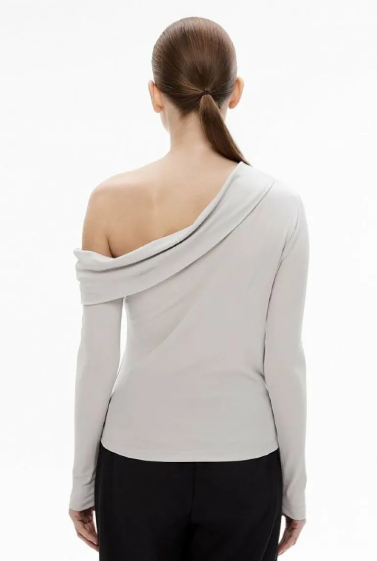 Sale | Tops & T Shirts^Witchery Draped Asymmetric Top PaleGrey