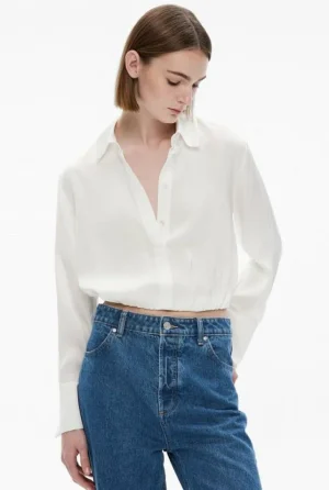 Sale | Shirts^Witchery Elasticated Crop Shirt FreshWhite