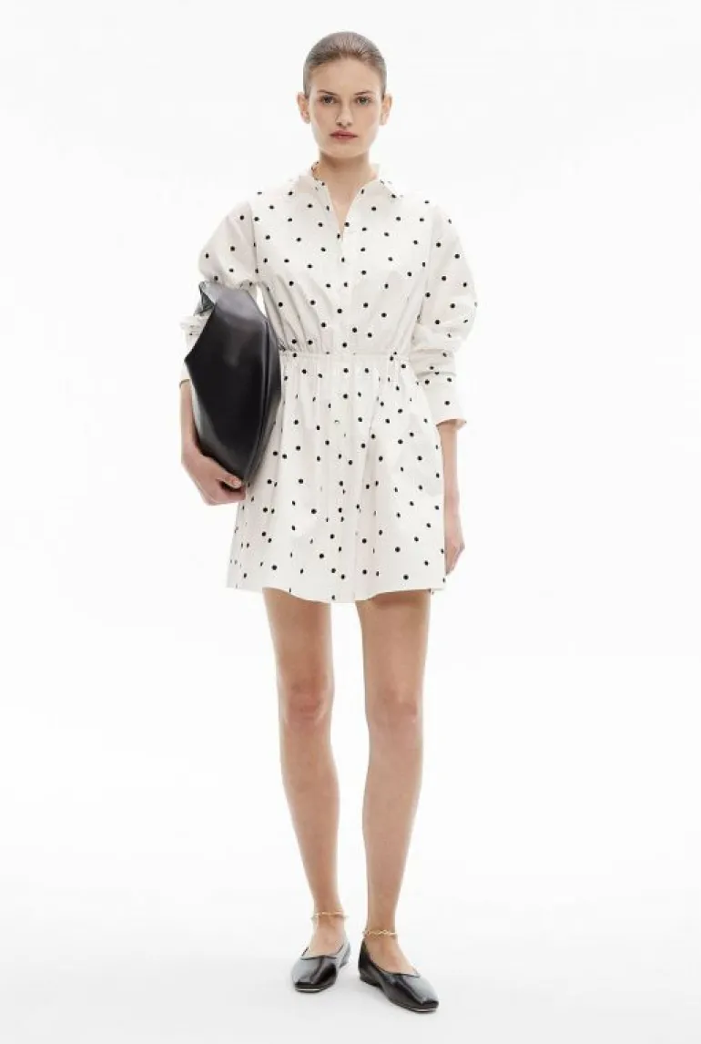 Sale | Dresses^Witchery Embroidered Spot Mini Shirt Dress White
