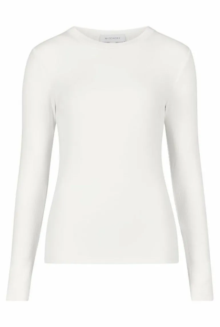 Sale | Tops & T Shirts^Witchery Fine Rib Jersey Top FreshWhite