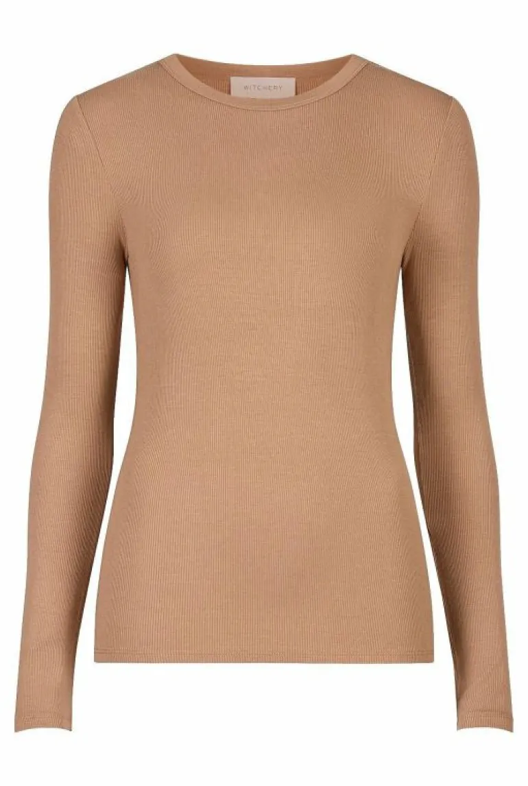 Sale | Tops & T Shirts^Witchery Fine Rib Jersey Top FreshWhite