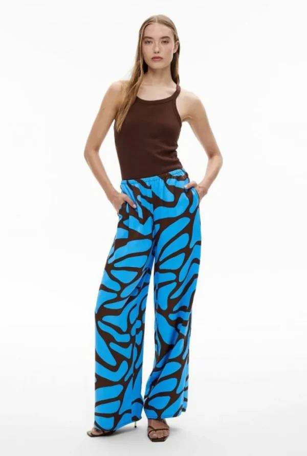 Pants^Witchery Fine Waistband Pant AzurePrint