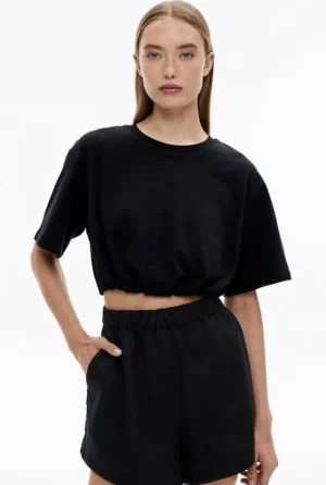 Tops & T Shirts^Witchery Gather Crop Tee FreshWhite