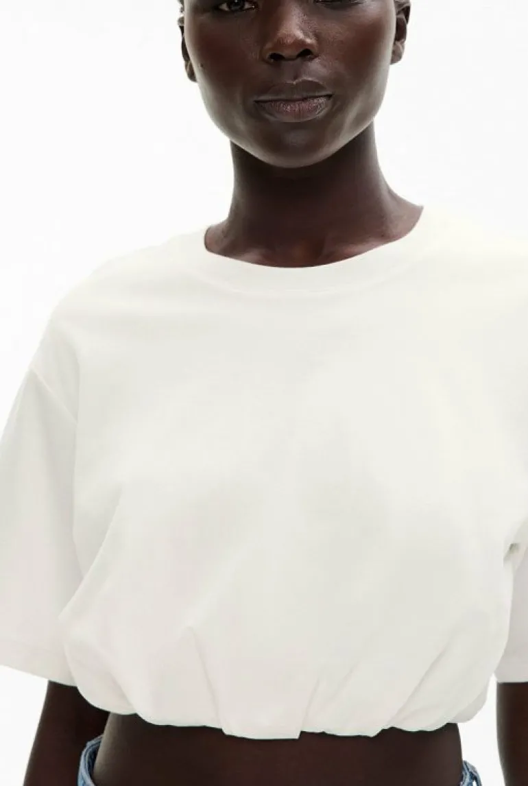 Tops & T Shirts^Witchery Gather Crop Tee FreshWhite