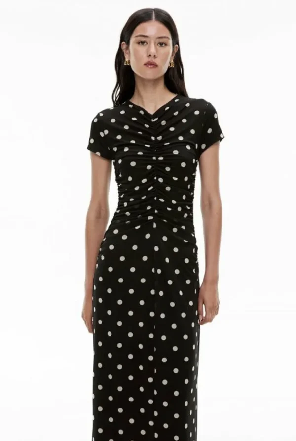 Dresses^Witchery Gather Mesh Dress MultiSpot