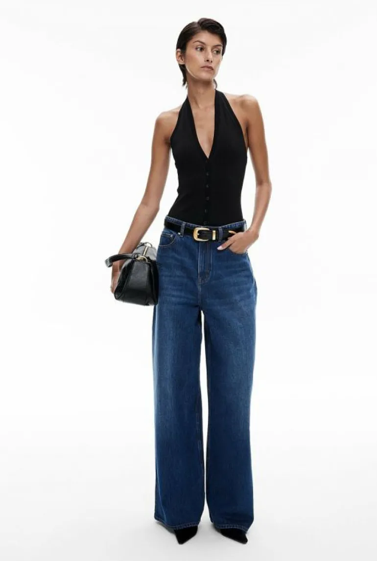 Tops & T Shirts | Knitwear^Witchery Halter Button Knit Black