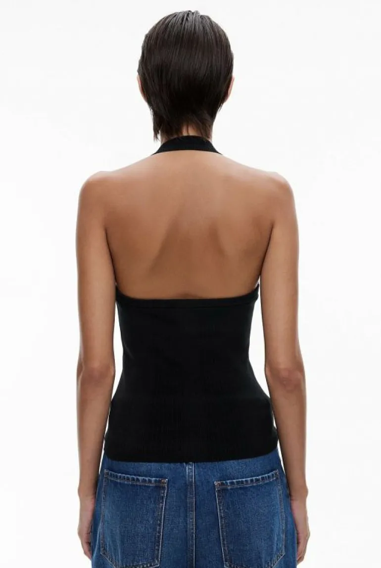 Tops & T Shirts | Knitwear^Witchery Halter Button Knit Black