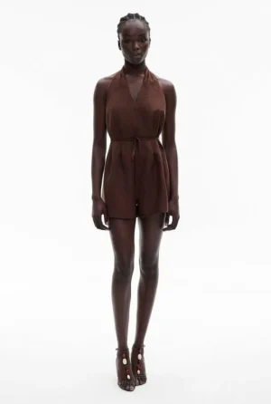 Sale | Dresses^Witchery Halter Playsuit ChocolateBrown