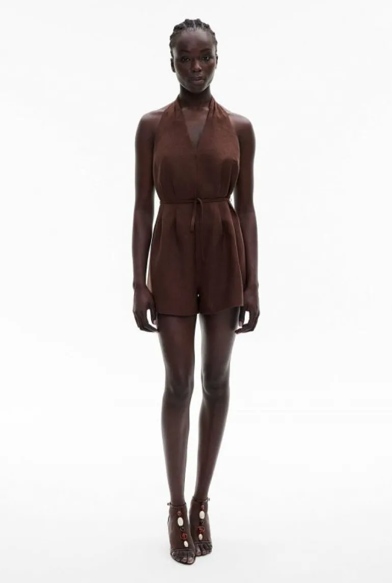 Sale | Dresses^Witchery Halter Playsuit ChocolateBrown