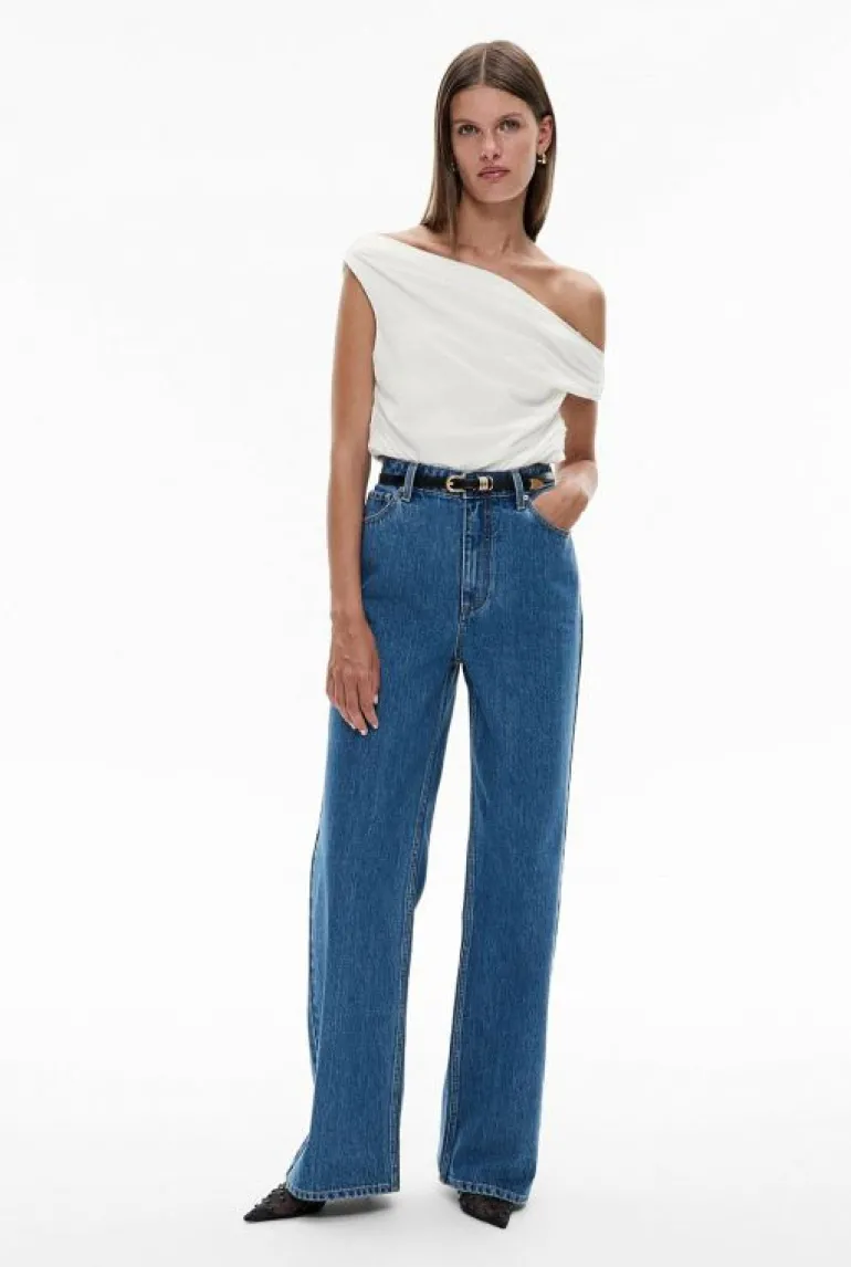 Denim & Jeans^Witchery Hi Rise Wide Leg Jean DarkIndigo
