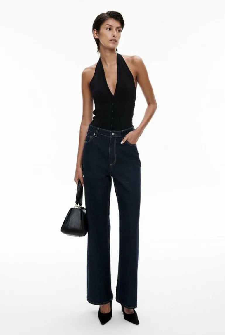 Denim & Jeans^Witchery Hi Rise Wide Leg Jean DarkIndigo