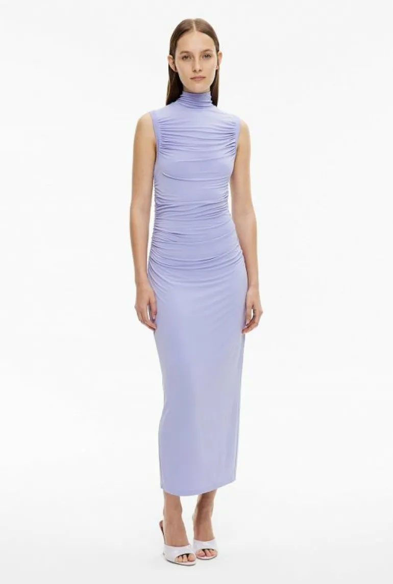 Sale | Dresses^Witchery High Neck Gather Dress Lilac