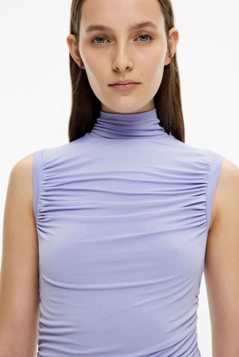 Sale | Dresses^Witchery High Neck Gather Dress Lilac