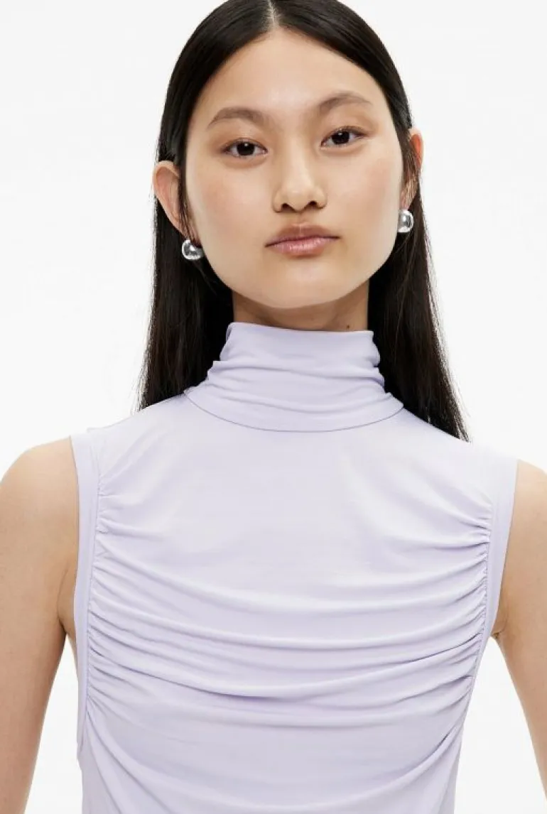 Sale | Tops & T Shirts^Witchery High Neck Gather Top LilacTint