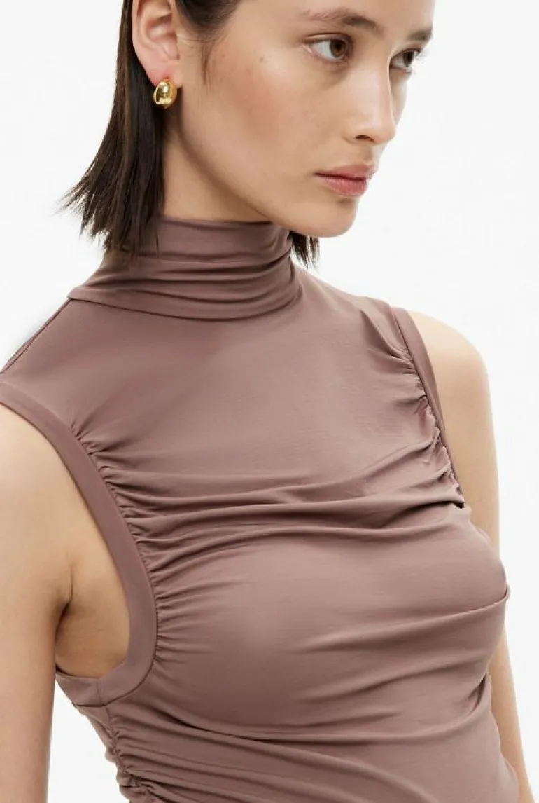 Sale | Tops & T Shirts^Witchery High Neck Gather Top LilacTint