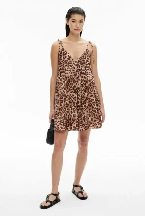 Sale | Dresses^Witchery Invert Pleat Mini Dress Leopard