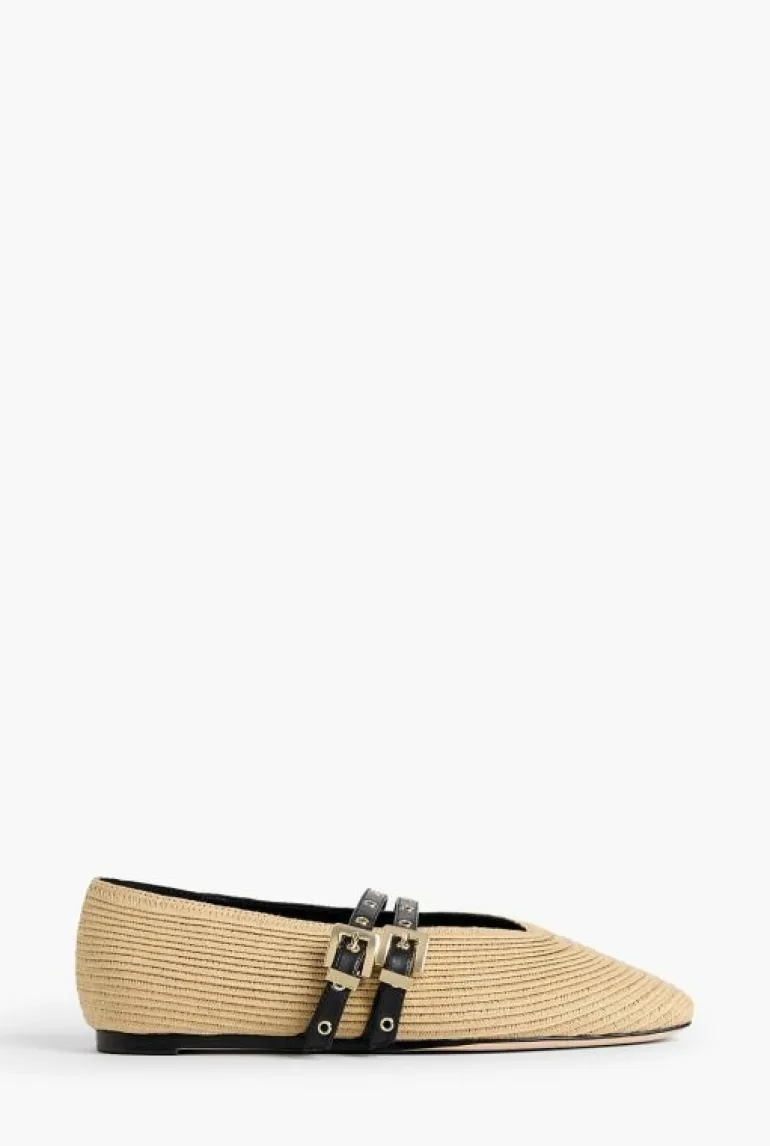 Flats^Witchery Jamie Woven Flat Natural