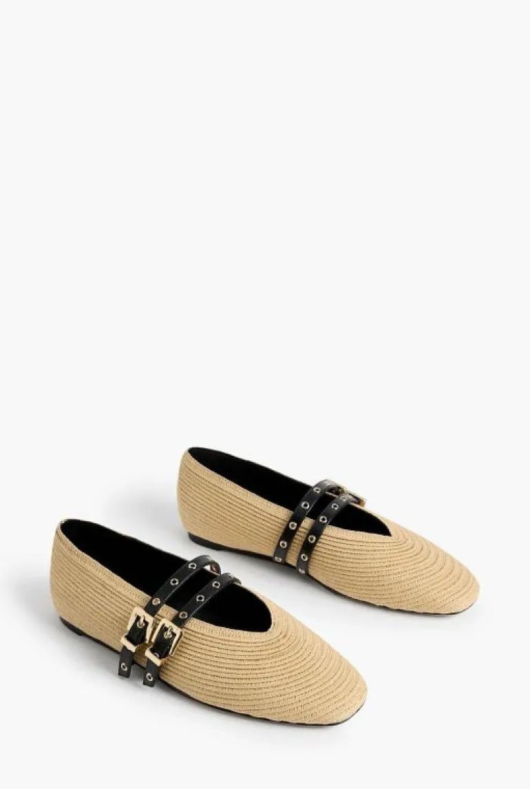 Flats^Witchery Jamie Woven Flat Natural
