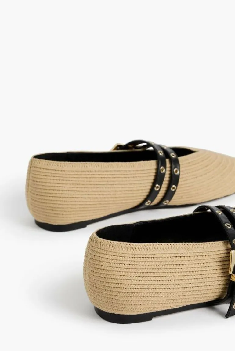 Flats^Witchery Jamie Woven Flat Natural
