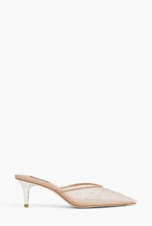 Heels^Witchery Jasmine Kitten Mules Praline