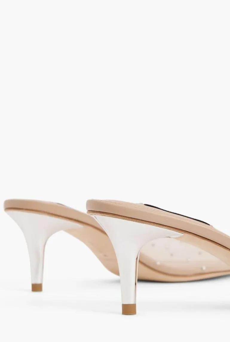 Heels^Witchery Jasmine Kitten Mules Praline