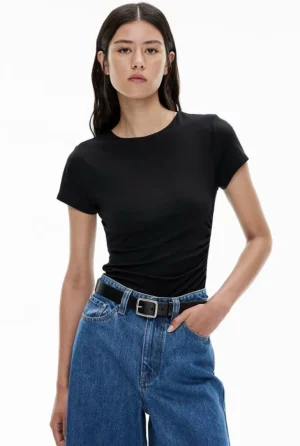 Tops & T Shirts^Witchery Jersey Drape Tee Black