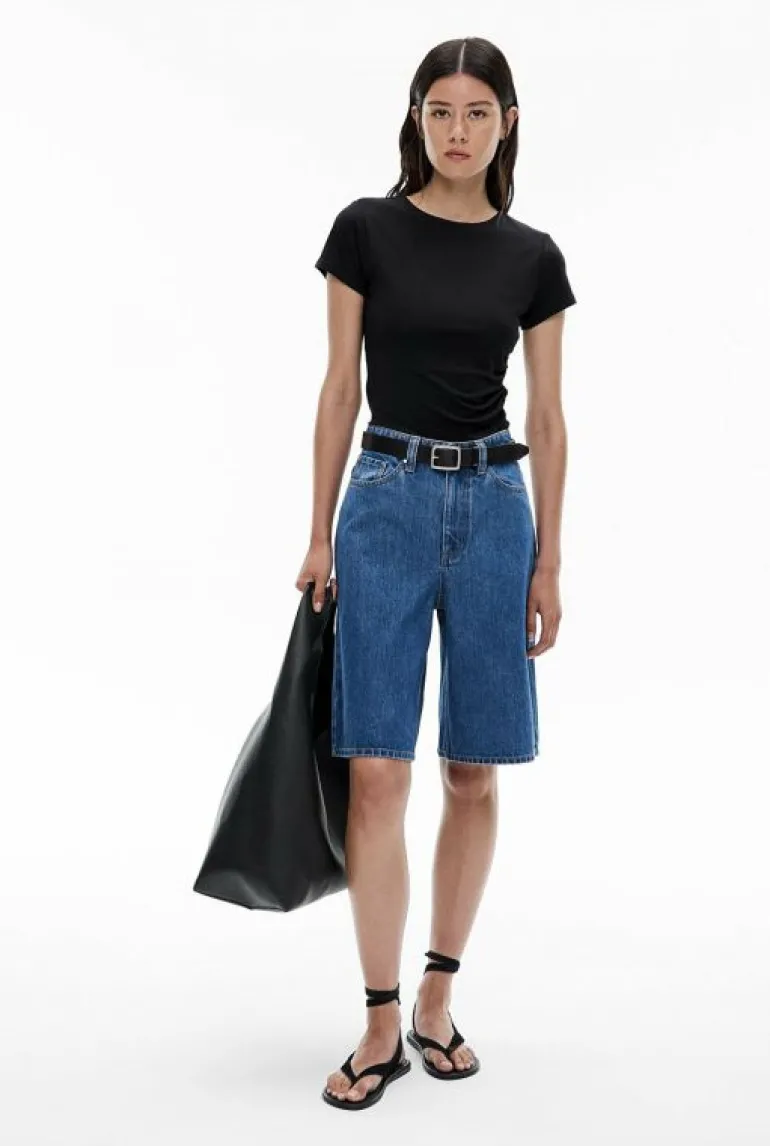 Tops & T Shirts^Witchery Jersey Drape Tee Black
