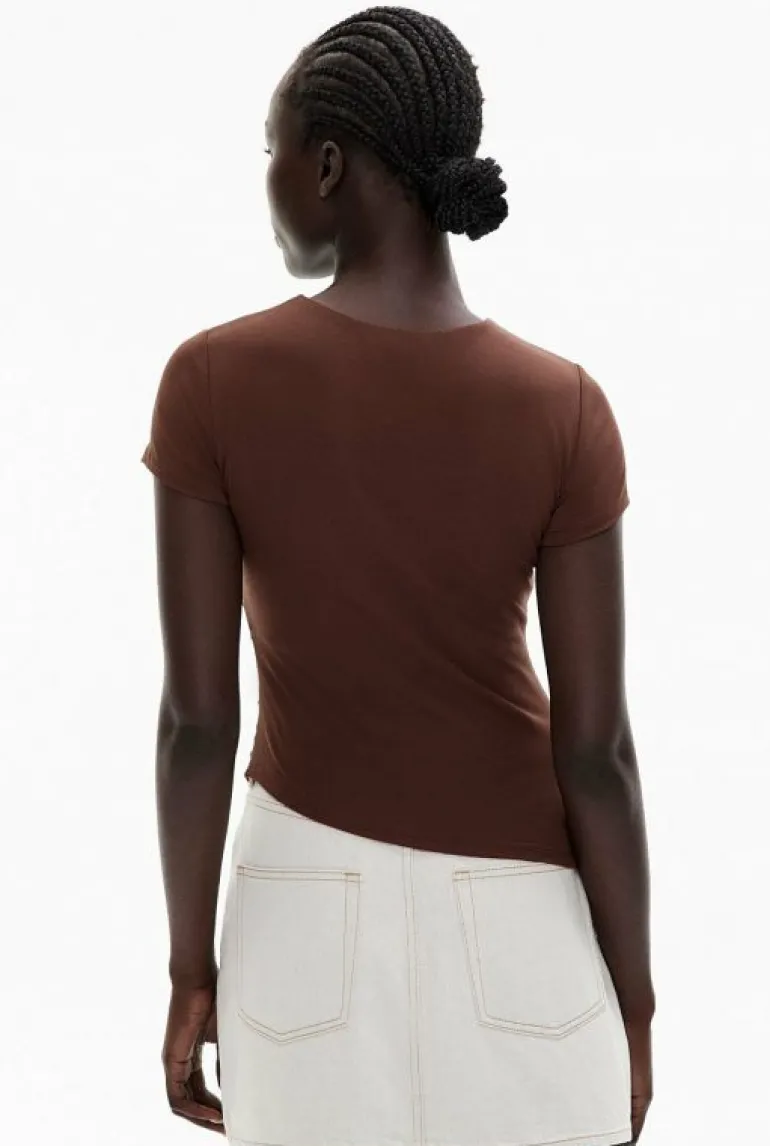 Tops & T Shirts^Witchery Jersey Drape Tee Black