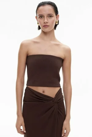 Sale | Tops & T Shirts^Witchery Knit Bandeau ChocolateBrown
