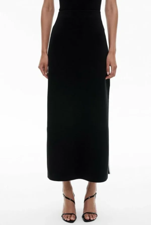 Skirts^Witchery Knit Split Detail Skirt Chalk