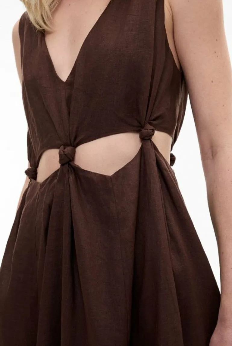 Sale | Dresses^Witchery Knot Detail Dress ChocolateBrown