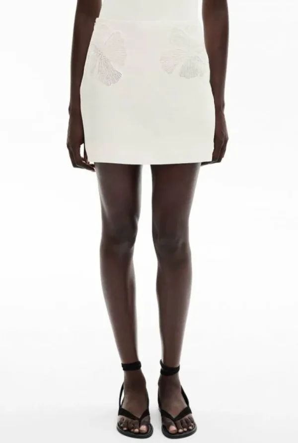Skirts^Witchery Lace Insert Mini Skirt FreshWhite