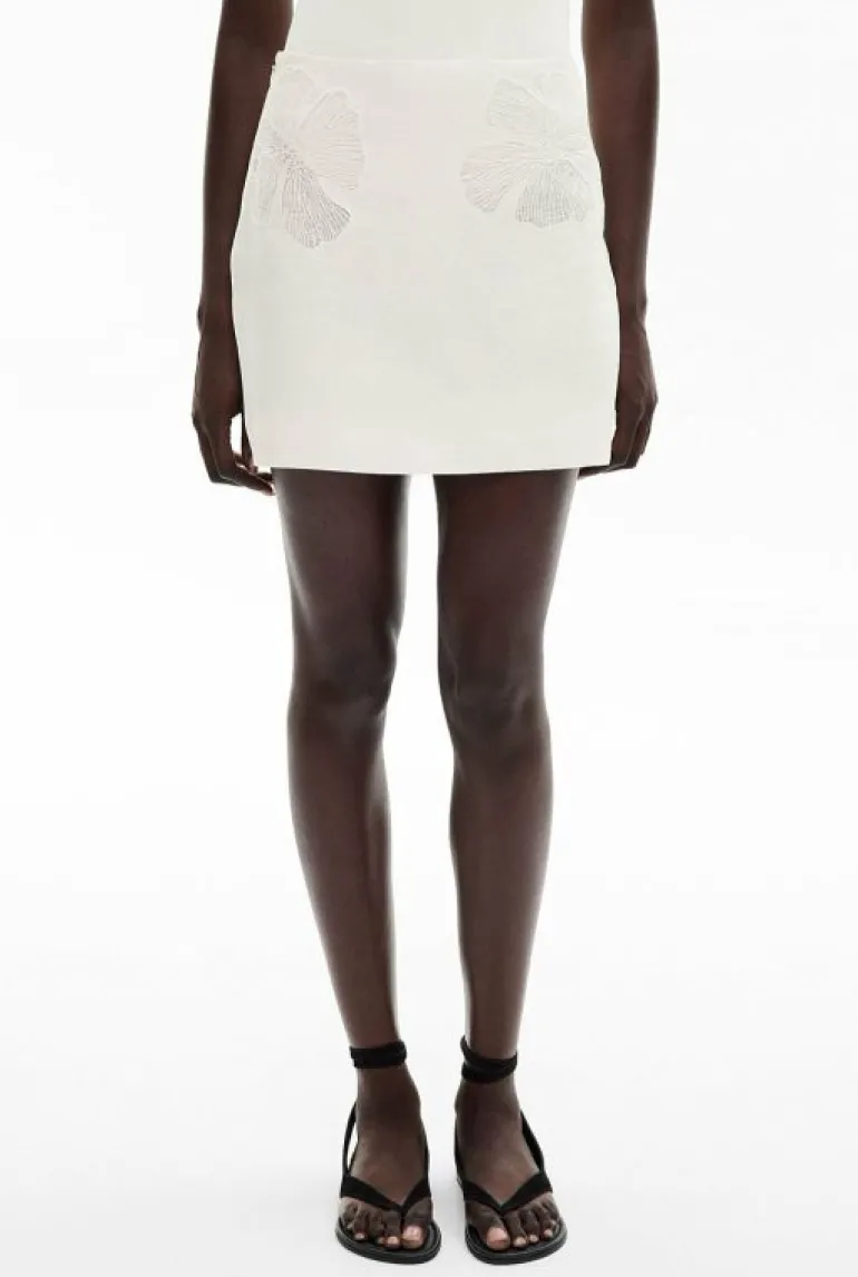 Skirts^Witchery Lace Insert Mini Skirt FreshWhite