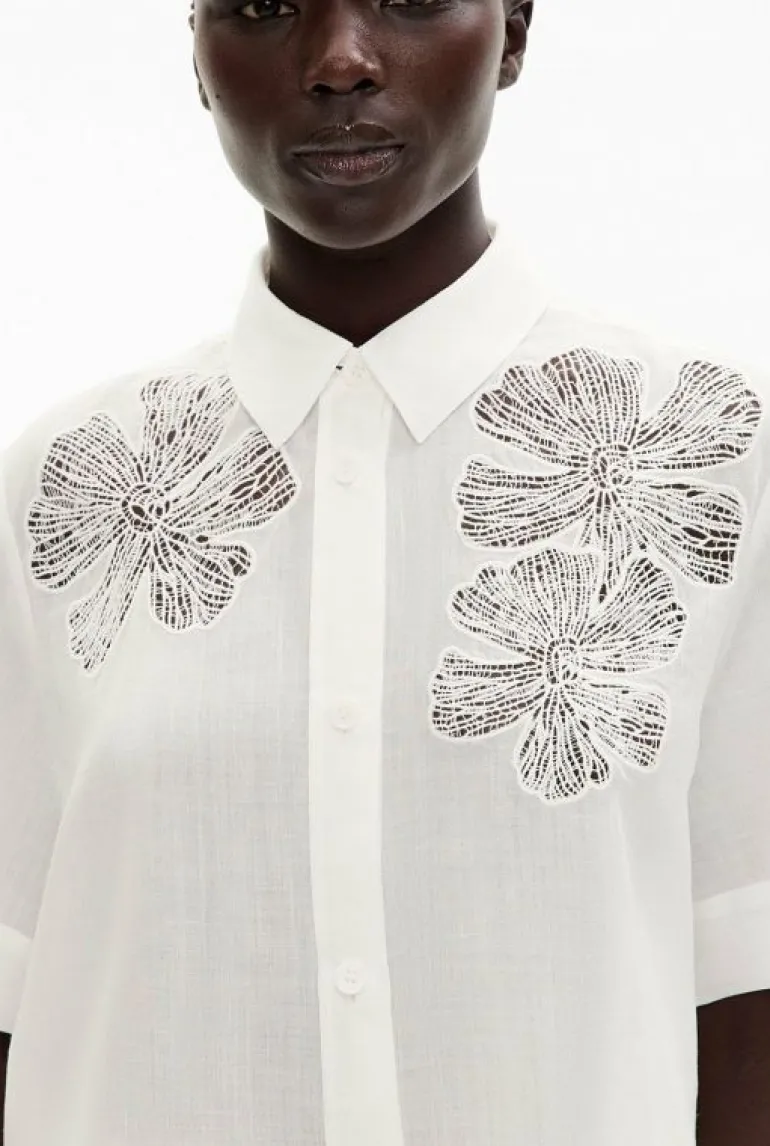 Shirts^Witchery Lace Insert Shirt FreshWhite