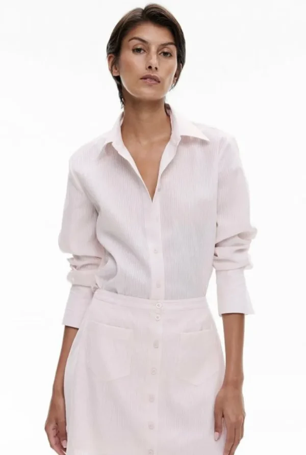 Shirts^Witchery Linen Blend Shirt PralineStripe