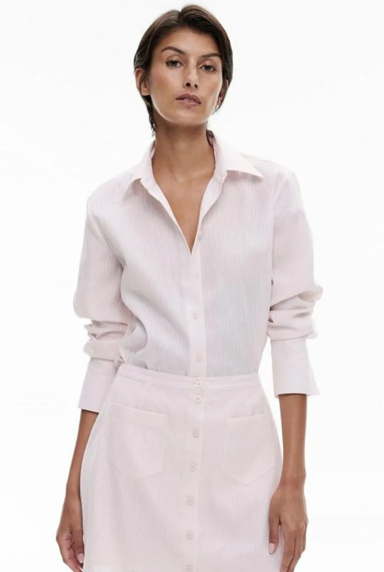 Shirts^Witchery Linen Blend Shirt PralineStripe