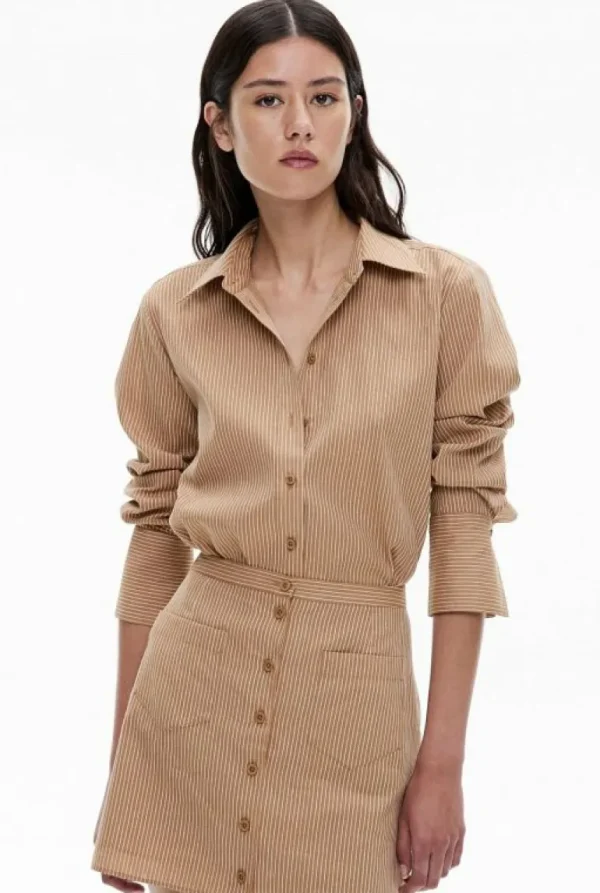 Shirts^Witchery Linen Blend Shirt PralineStripe
