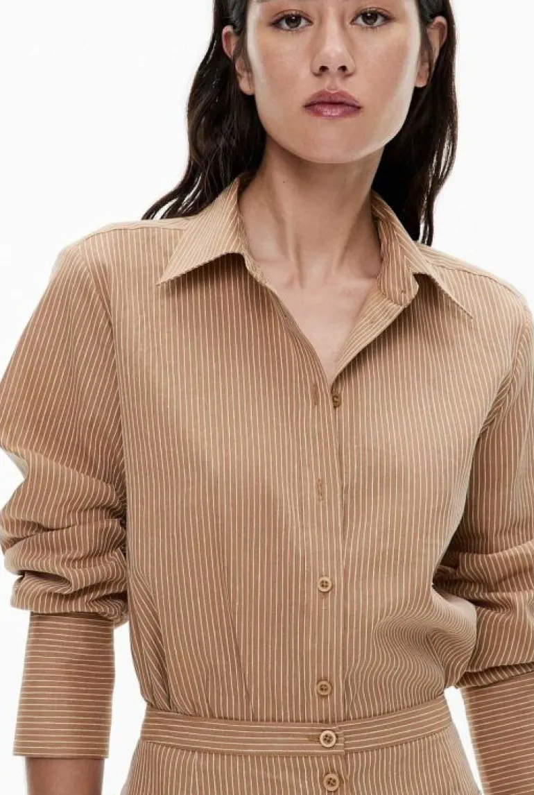 Shirts^Witchery Linen Blend Shirt PralineStripe