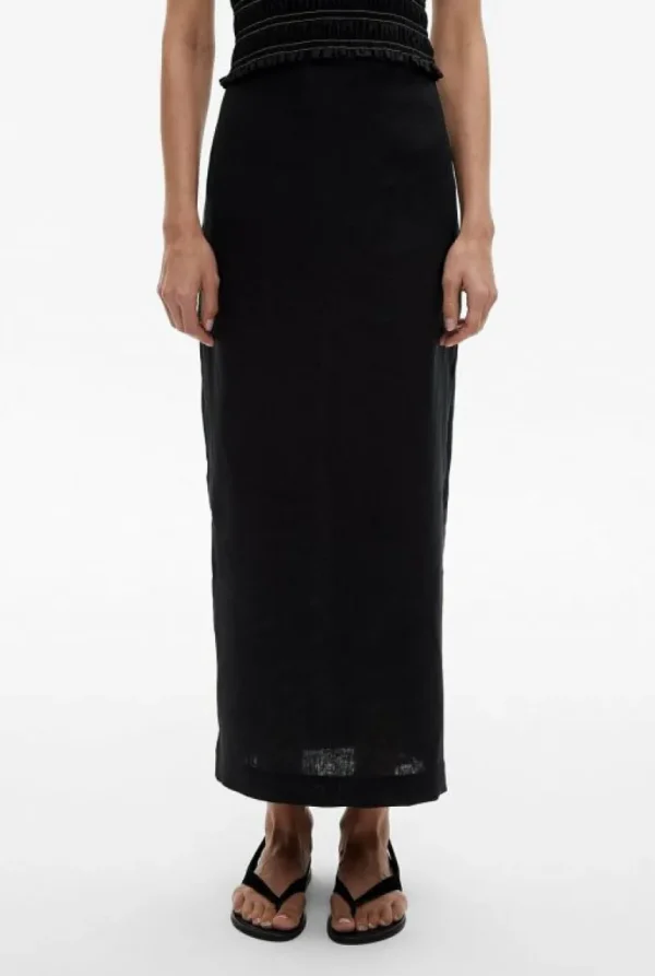 Skirts^Witchery Linen Column Skirt StoneYd