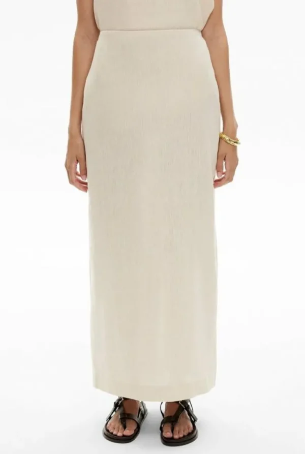 Skirts^Witchery Linen Column Skirt StoneYd